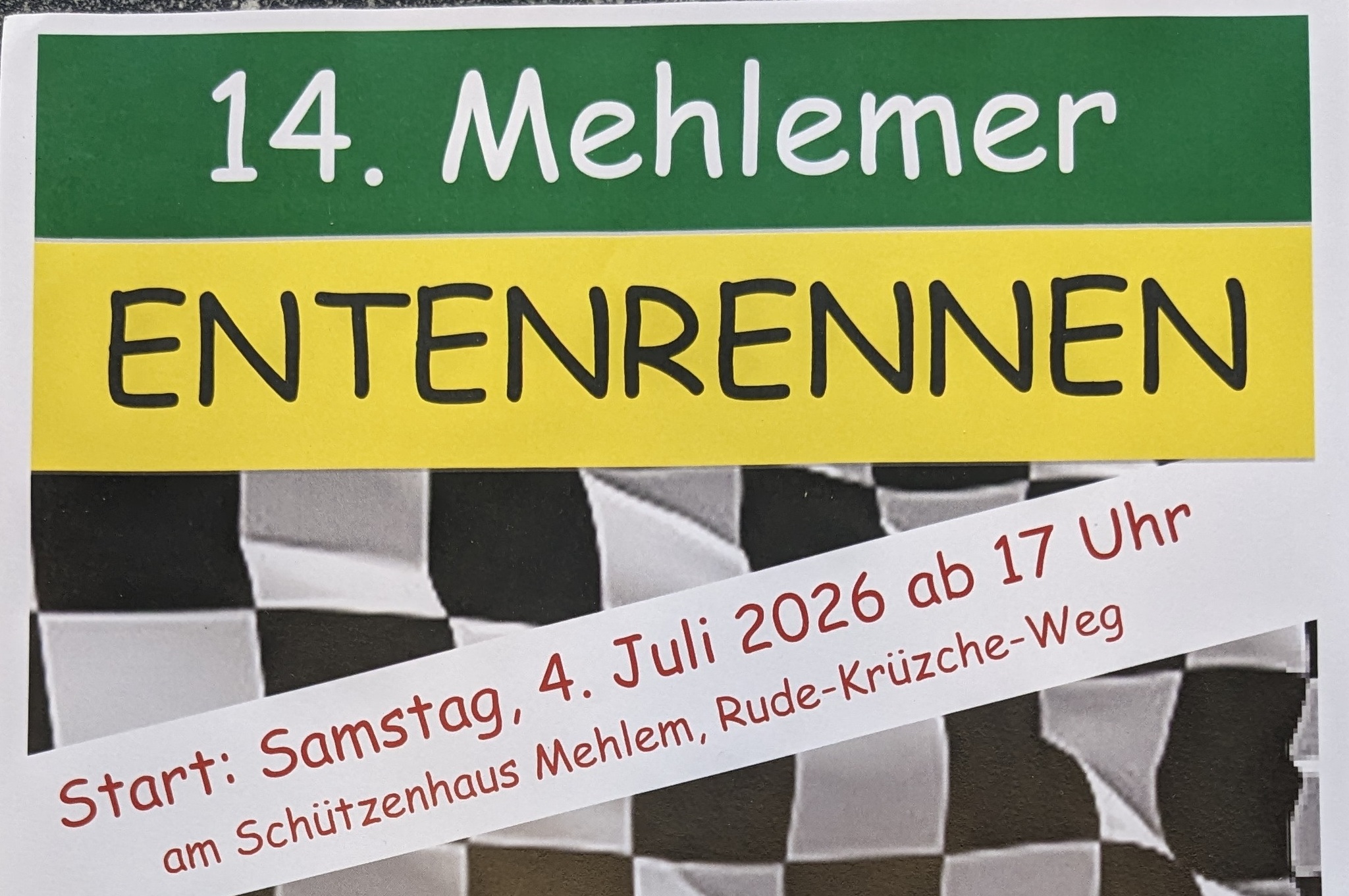 Spannung für Jung und Alt in Mehlem beim Entenrennen 2026