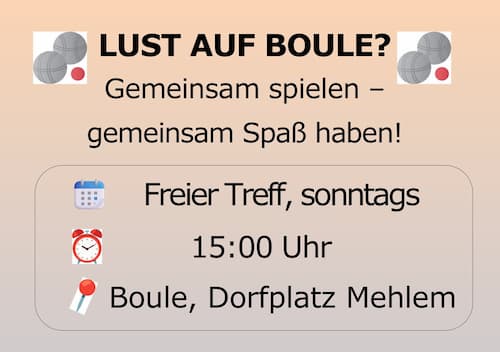 Offener Boule Treff