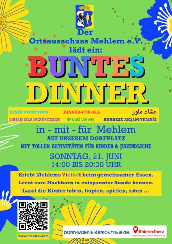 OA Buntes Dinner 2026 Plakat
