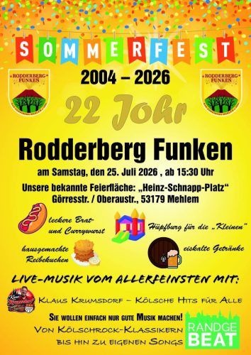 Rodderberg Funken 2026 Plakat-Sommerfest_NXP